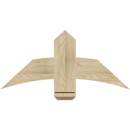 Ekena Millwork Bellingham Rough Sawn Timber Gable Bracket, Douglas Fir, 36"W x 16"H x 2"D x 6"F, 11/12 Pitch GBW036X16X0206BEL00RDF